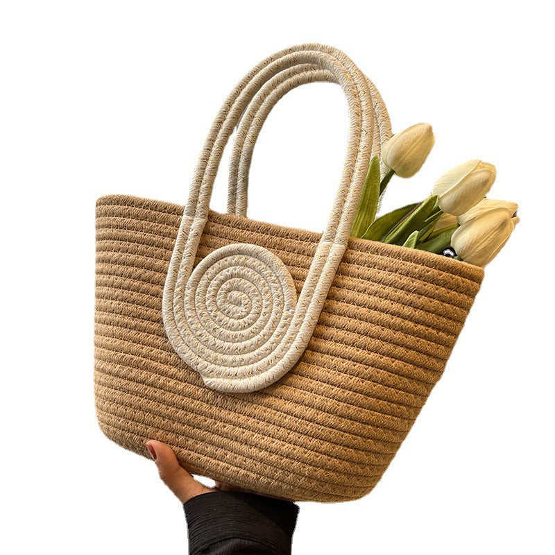 Grand Sac Cabas Tressé Femme – Grande Capacité et Élégance au Quotidien