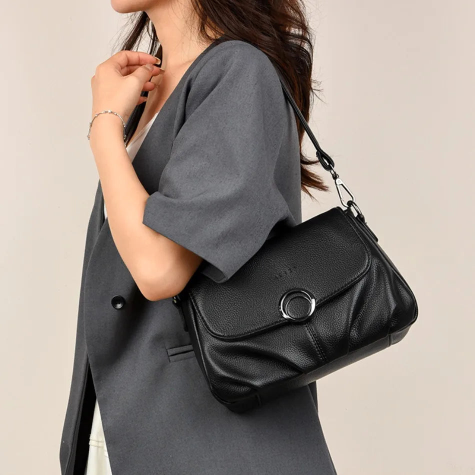 Sac Femme Cuir Souple – Crossbody Élégant Couleur Unie