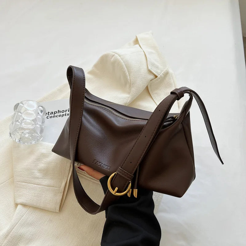 Sac Bandoulière Femme Fashion – Grande Capacité PU Soft Crossbody Designer