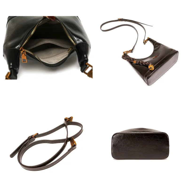 Sac Épaule Femme Hobo – Design Souple Chic avec Détail Fermoir