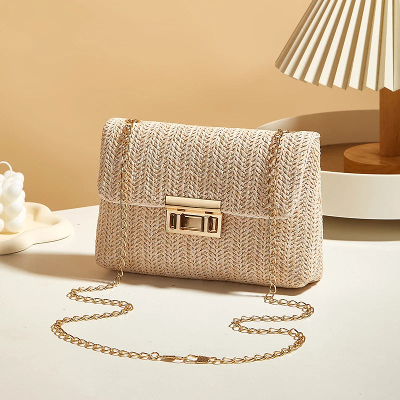 Sac Femme en Paille – Cabas Tressé Handmade Grande Capacité