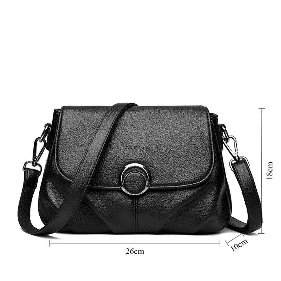 Sac Femme Cuir Souple – Crossbody Élégant Couleur Unie