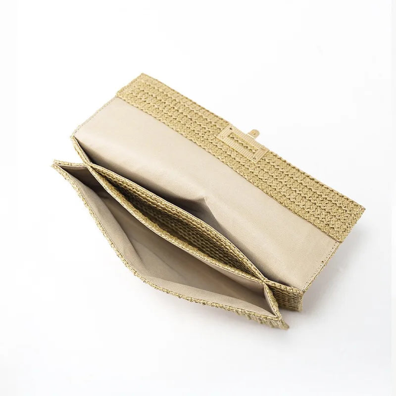 Pochette Femme Tressée – Élégante, Légère et Idéale pour les Soirées, Vacances et le Quotidien