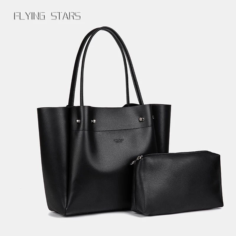Sac Tote Femme FLYING STARS – Grande Capacité PU Style Casual Chic