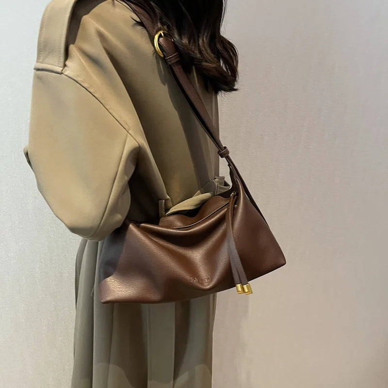 Sac Bandoulière Femme Fashion – Grande Capacité PU Soft Crossbody Designer