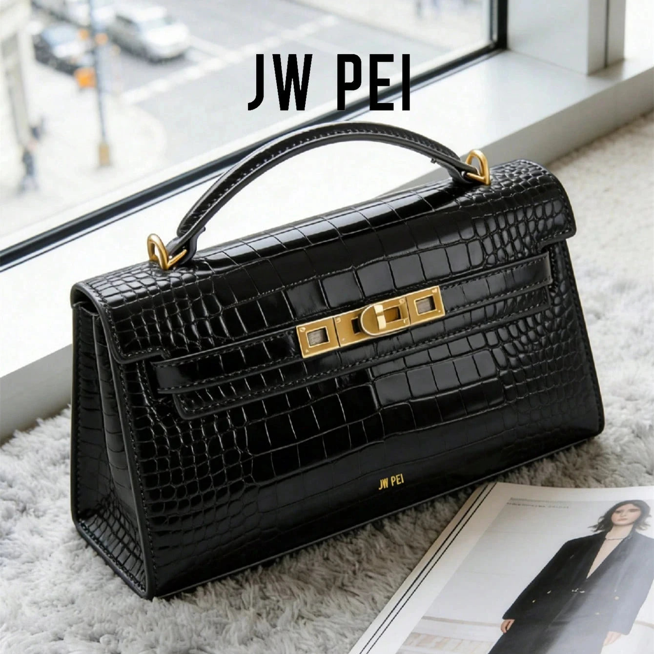 Sac Femme Élégance Vintage – Tote Cuir avec Boucle Métal