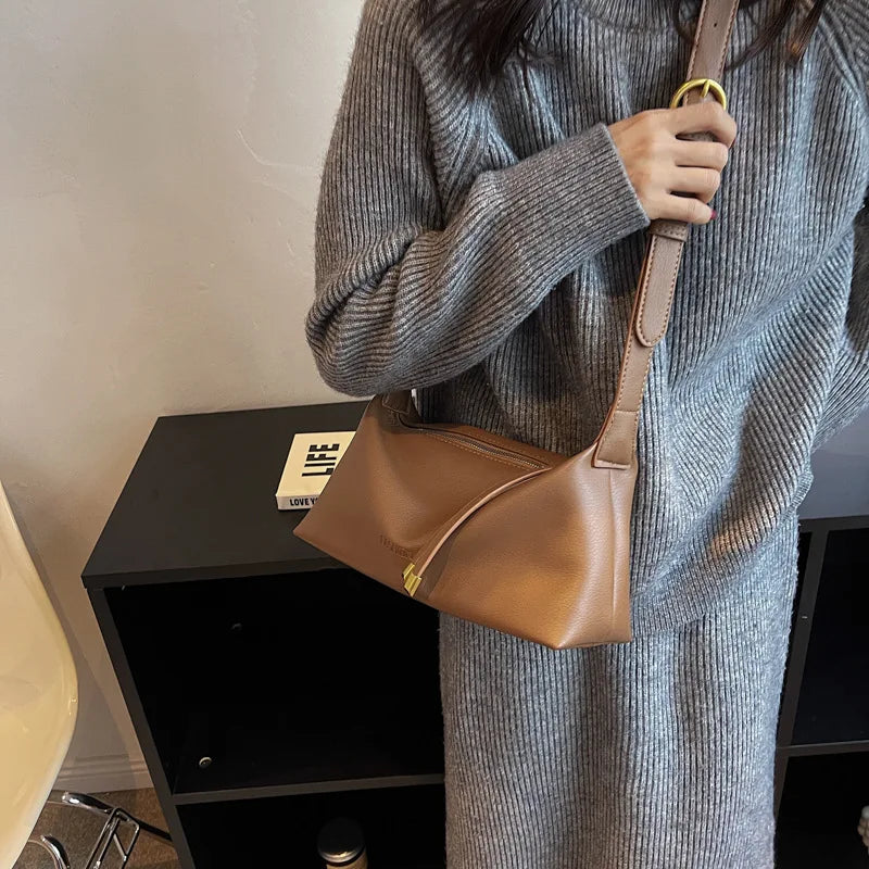 Sac Bandoulière Femme Fashion – Grande Capacité PU Soft Crossbody Designer