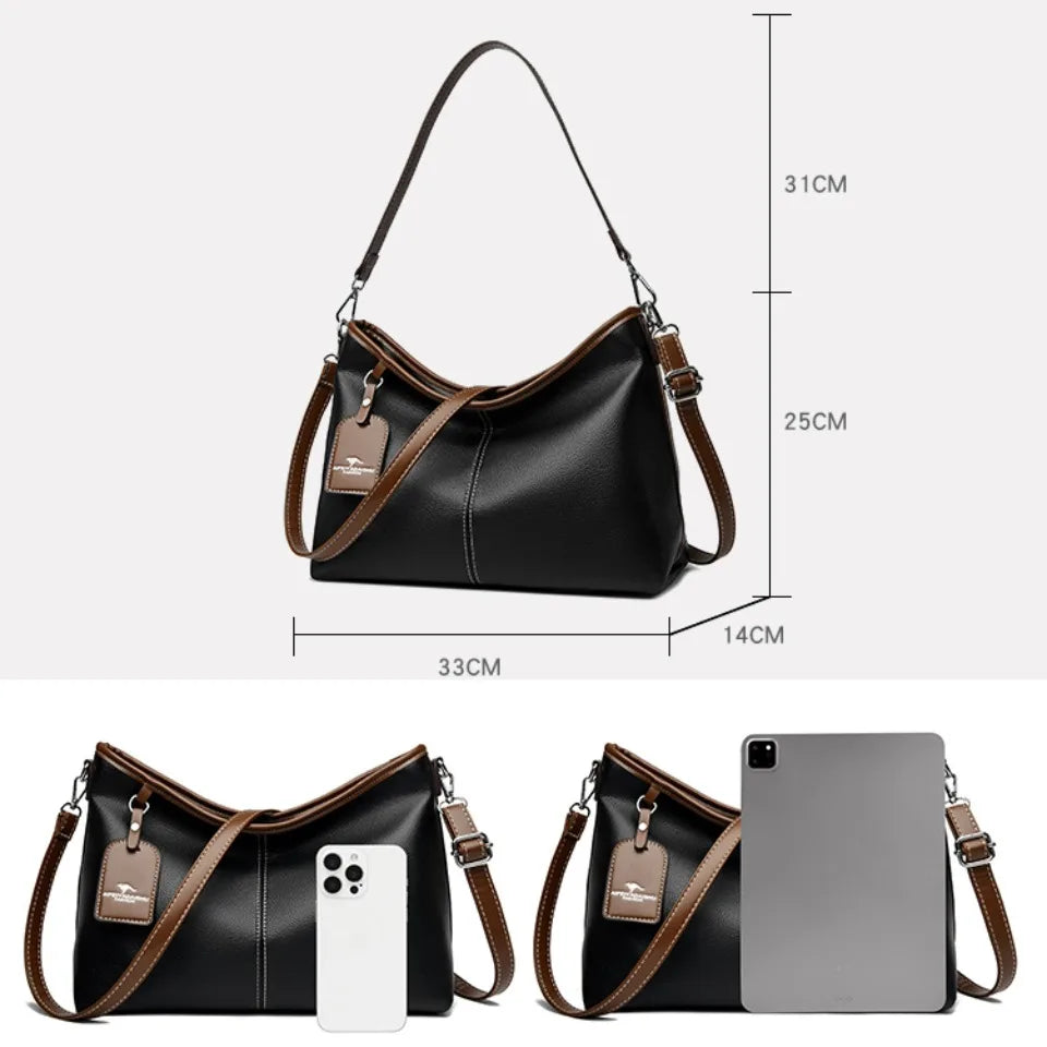 Sac Bandoulière Femme – Petit Tote Contrast Color Style Moderne