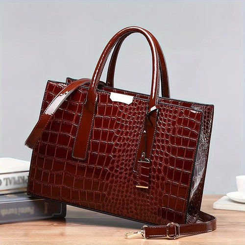 Grand Sac Cabas Femme Grande Capacité – Élégant, Fermeture Zippée, Idéal pour le Travail et le Quotidien