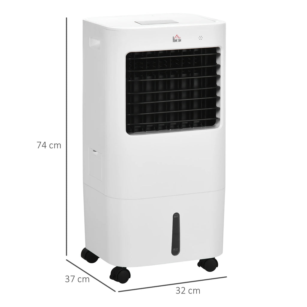Air Cooler 3 Modes Timer Function Reelable Plastic White, Air Cooler, Cooling Fan, Water Cooling Fan