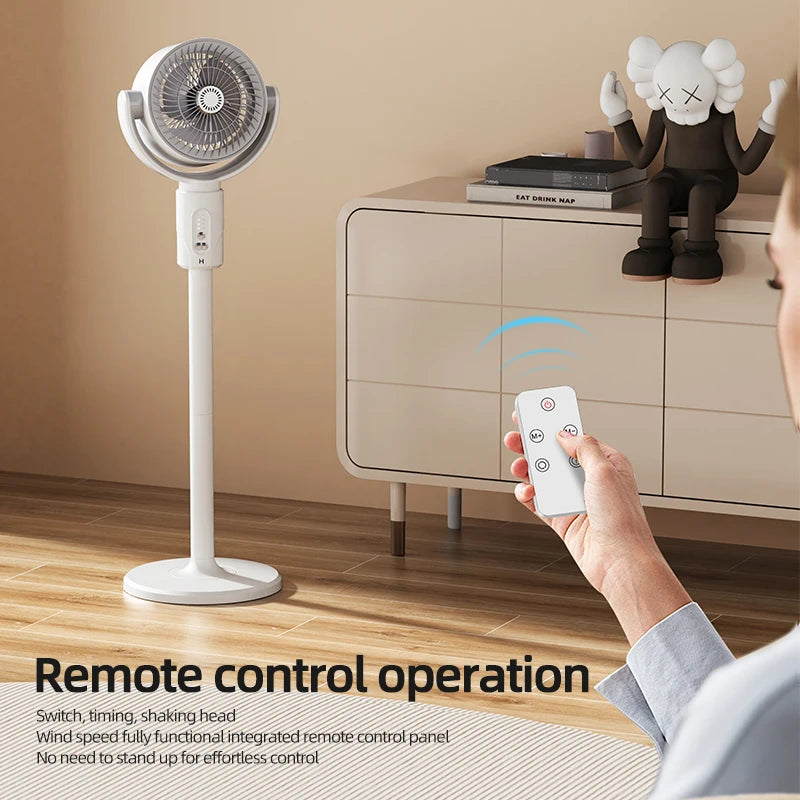 Electric Air Turbine Circulation Fan Floor-standing Fan Five-speed Adjustable Air Circulation Fan Adjustable Height Rechargeable