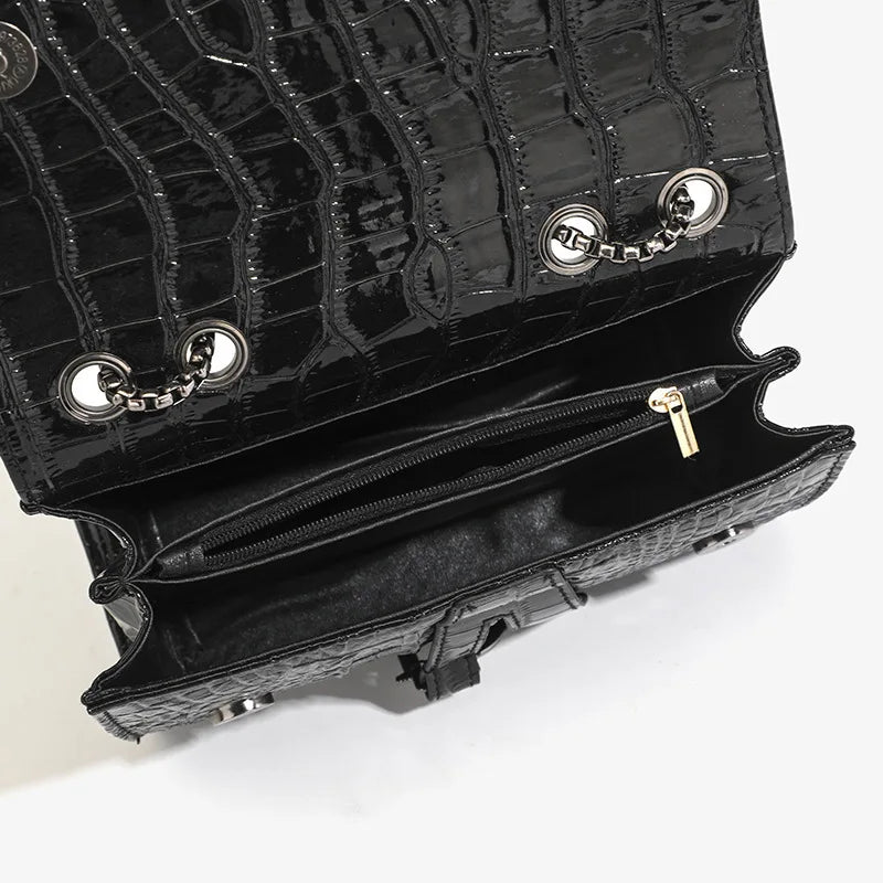 Sac Bandoulière Femme – Sac Chaîne Design Brillant Élégant
