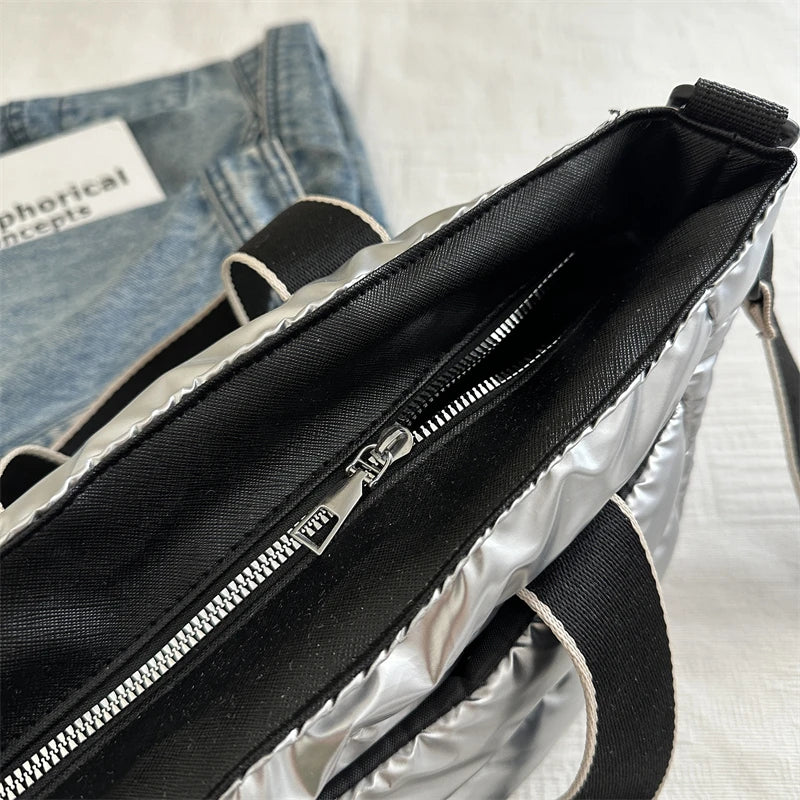 Sac Tote Matelassé Luxe 2025 – Style Doudoune Hiver Grande Capacité