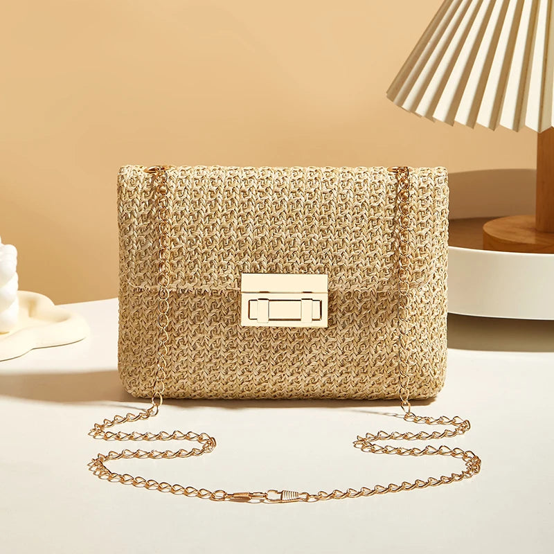 Sac Femme en Paille – Cabas Tressé Handmade Grande Capacité
