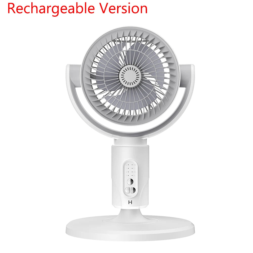 Electric Air Turbine Circulation Fan Floor-standing Fan Five-speed Adjustable Air Circulation Fan Adjustable Height Rechargeable