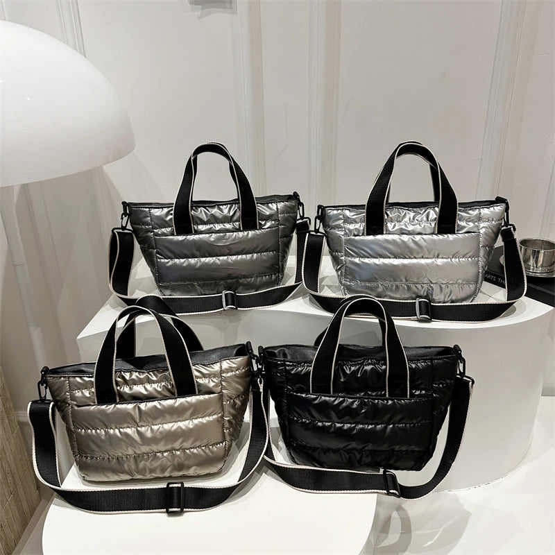 Sac Tote Matelassé Luxe 2025 – Style Doudoune Hiver Grande Capacité