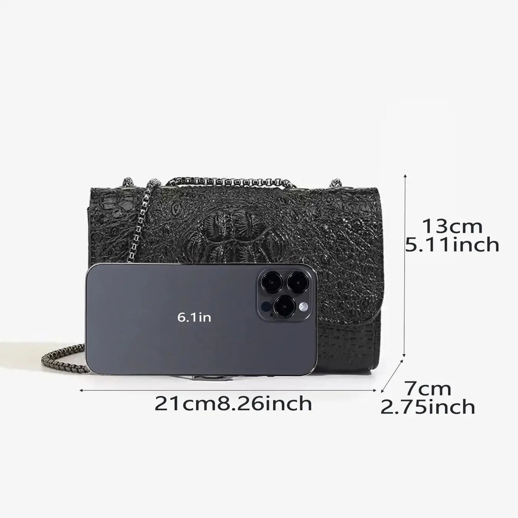Sac Bandoulière Femme – Sac Chaîne Design Brillant Élégant
