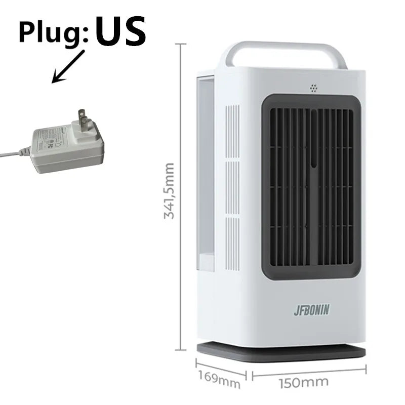 1700ml 3-IN-1 Mini Portable Air Cooler with Intelligent touch control 120 degree swing air conditioner 3-speed Household Desk