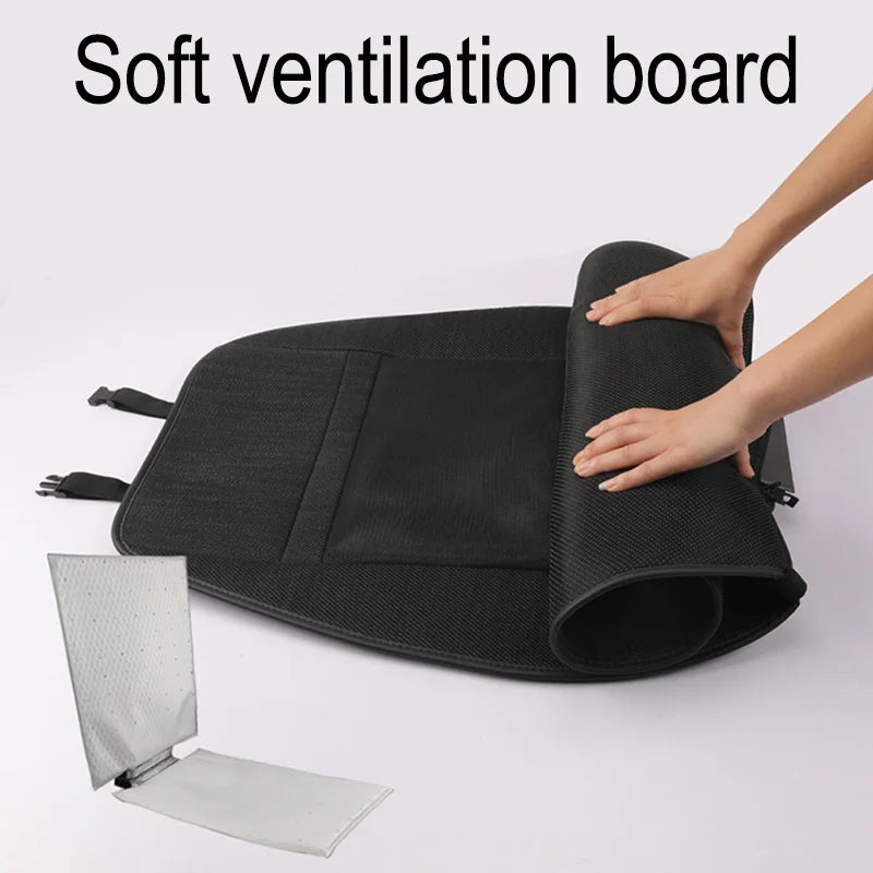 Car Air Conditioning Cooling Seat Cushion Ventilation Heated Seat Backrest Inhaling Silent External Fan Blowing Seat Pad