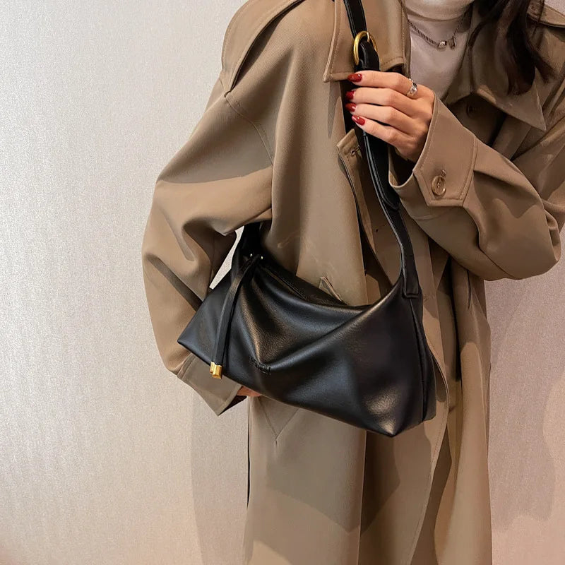 Sac Bandoulière Femme Fashion – Grande Capacité PU Soft Crossbody Designer