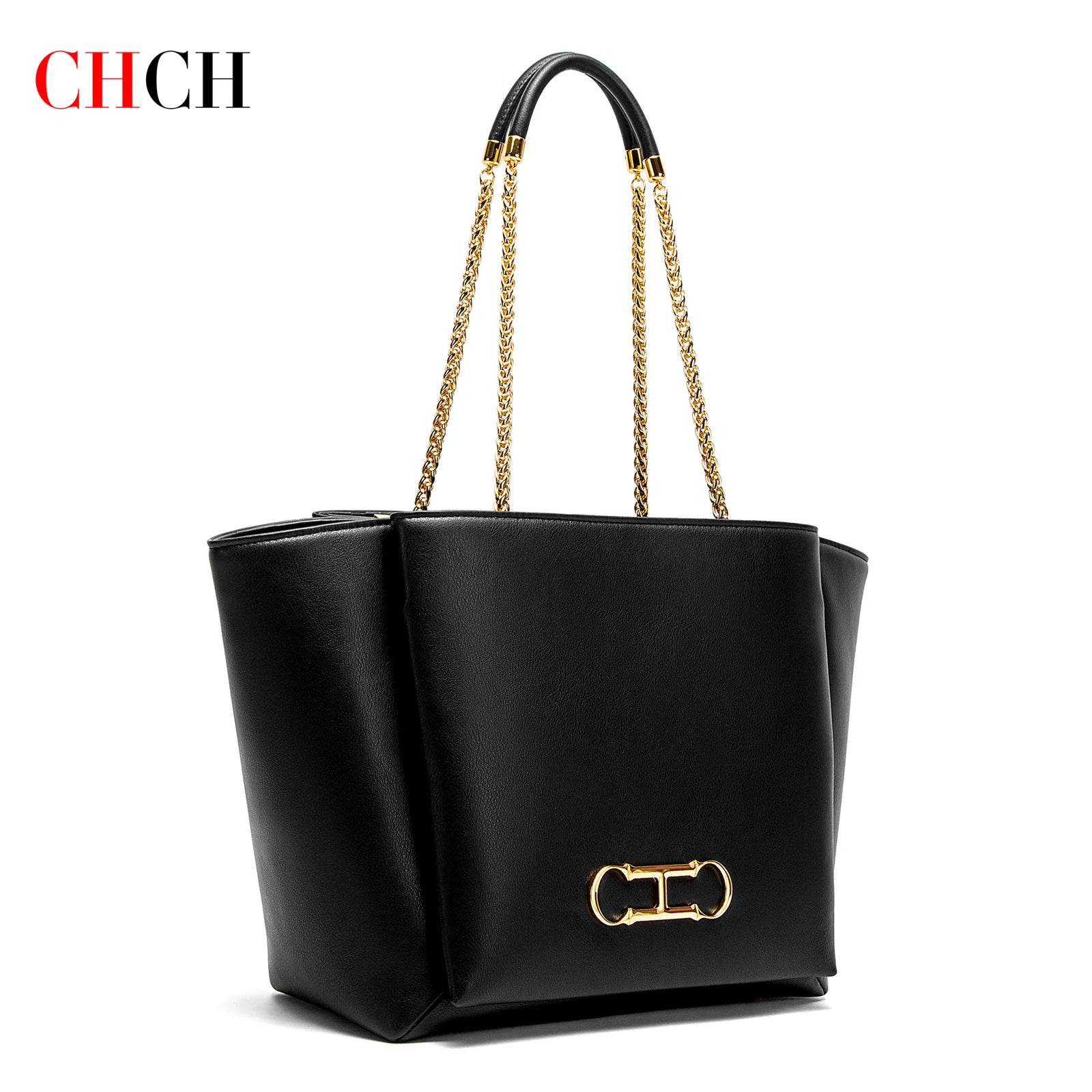 Sac Femme Printemps 2026 – Tote Marron Fermoir Magnétique Chaîne Chic