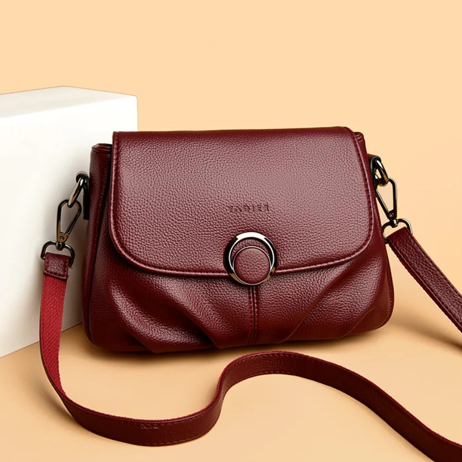 Sac Femme Cuir Souple – Crossbody Élégant Couleur Unie