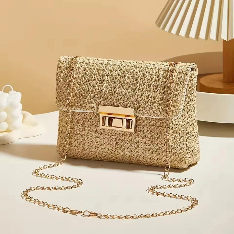 Sac Femme en Paille – Cabas Tressé Handmade Grande Capacité